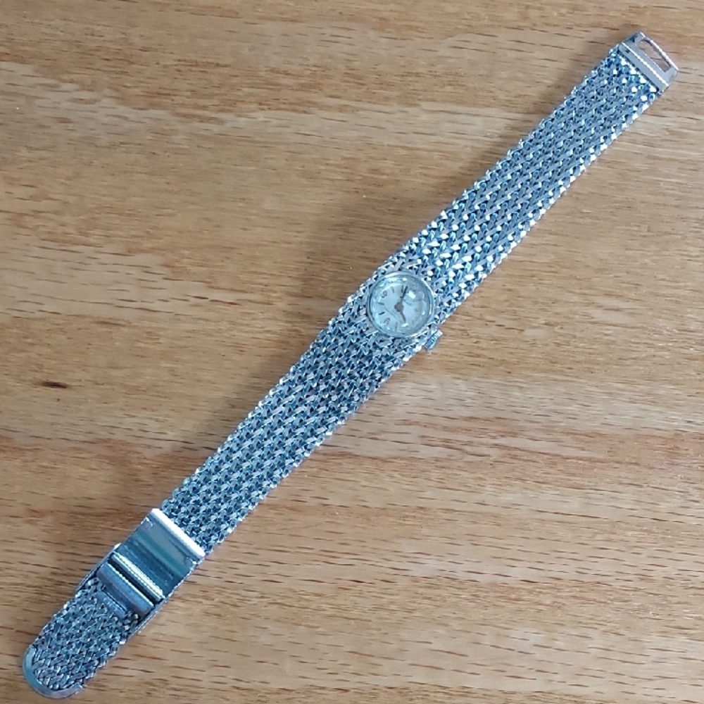 Champion Silver Mesh Strap Bracelet
